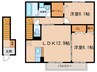 ボヌール・メゾンＡ 2LDKの間取り