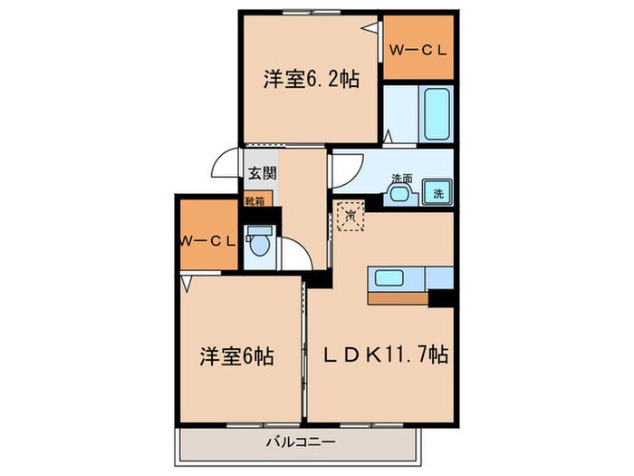 間取り図 クレセントⅥ