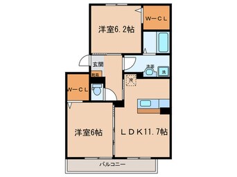 間取図 クレセントⅥ