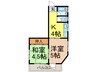 コ－ポマロミ 2Kの間取り