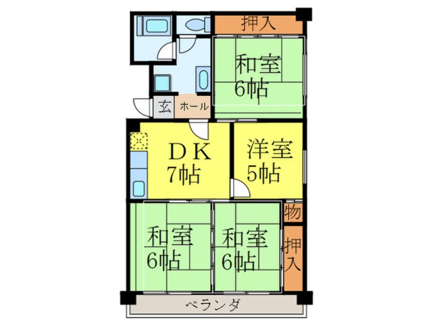 間取図 ハイツ東桜