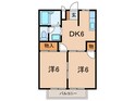 リバ－サイド小川Ｂ棟の間取図