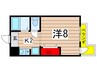 荒畑シティハウス 1Kの間取り