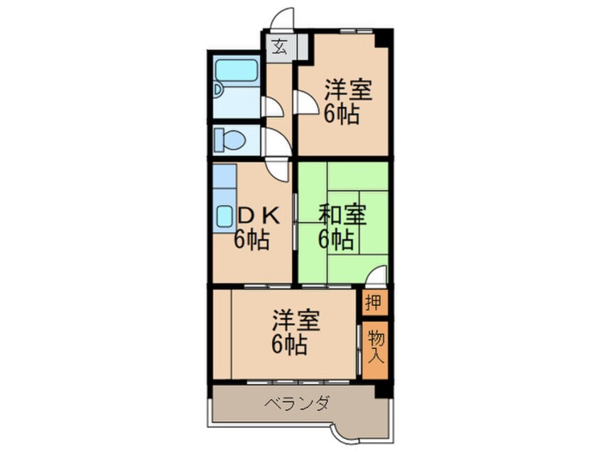 間取図 亀島マンション