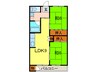 駈上住宅Ｂ棟(637) 2LDKの間取り