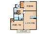 パストラル　ソレイユ 2LDKの間取り