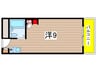 コーポリンデンⅡ 1Rの間取り