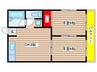 タカハイツ 2DKの間取り