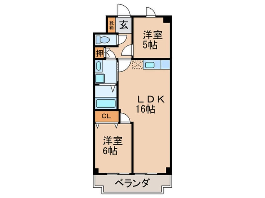 間取図 ツインコ－ト