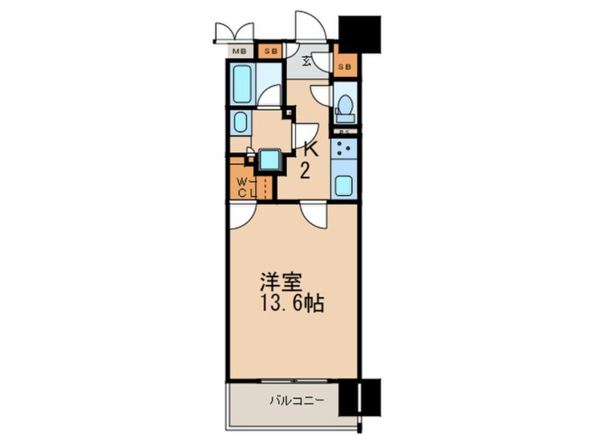 間取図 ロイヤルパークスＥＲささしま