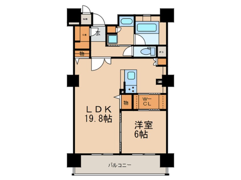 間取図 ロイヤルパークスＥＲささしま