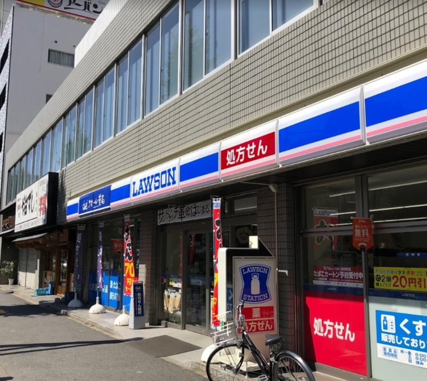ローソン鶴舞駅西店(コンビニ)まで200m ﾌﾟﾚｻﾝｽ鶴舞駅前ﾚｼﾞｽ(702)