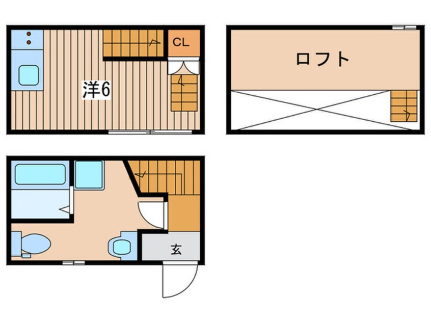 間取図 ラ・ルーチェ鶴田