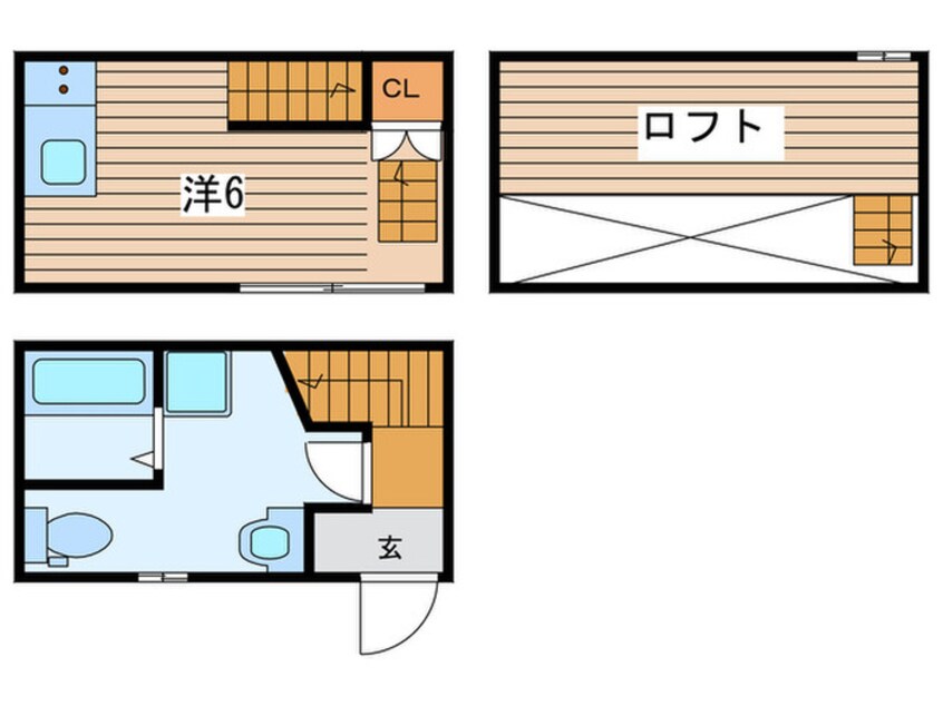 間取図 ラ・ルーチェ鶴田