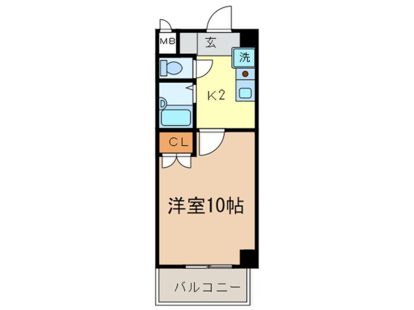 間取図 ｶ-ｻ新栄