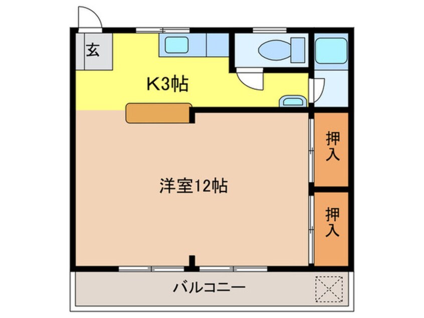 間取図 マンション　ルンビニー