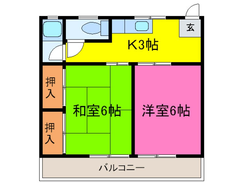 間取図 マンション　ルンビニー