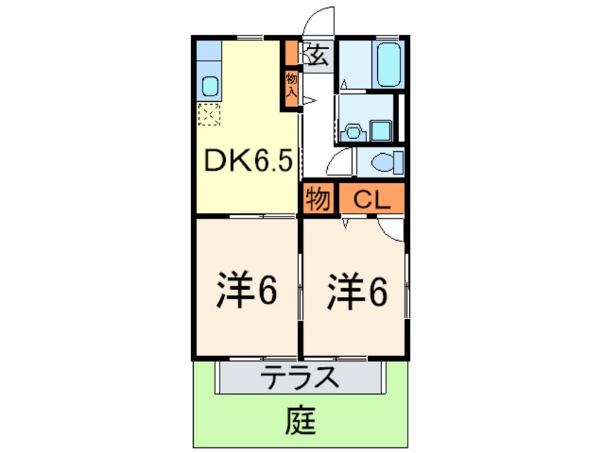 間取図 ツカタハイツ２