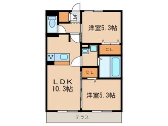 間取図 ウィル　豊栄