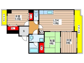 間取図 カオシンパレス