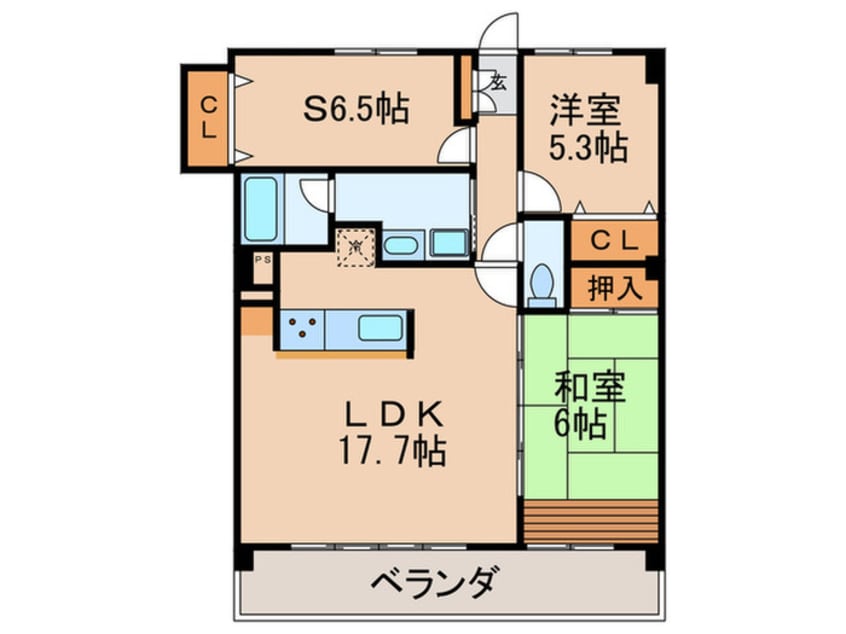 間取図 シャ－ウッド明徳公園