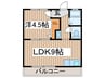 Ｆメゾン堀田 1LDKの間取り