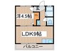 Ｆメゾン堀田 1LDKの間取り