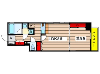 間取図 ライブコ－ト泉