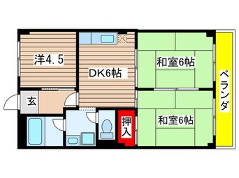 間取図 シャンポール原Ⅰ