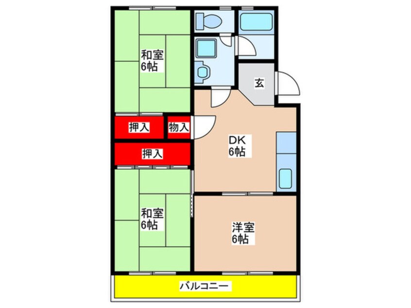 間取図 八城マンション