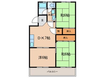 間取図 八城マンション