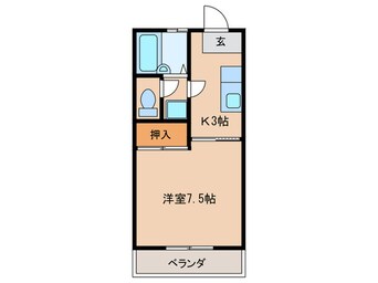 間取図 ﾌｫﾚｽﾀ本宿台B