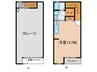 Garage　Villa　山之手 1Rの間取り