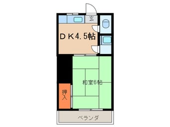 間取図 アネックス矢田橋北
