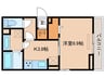 D-avance池端 1Kの間取り