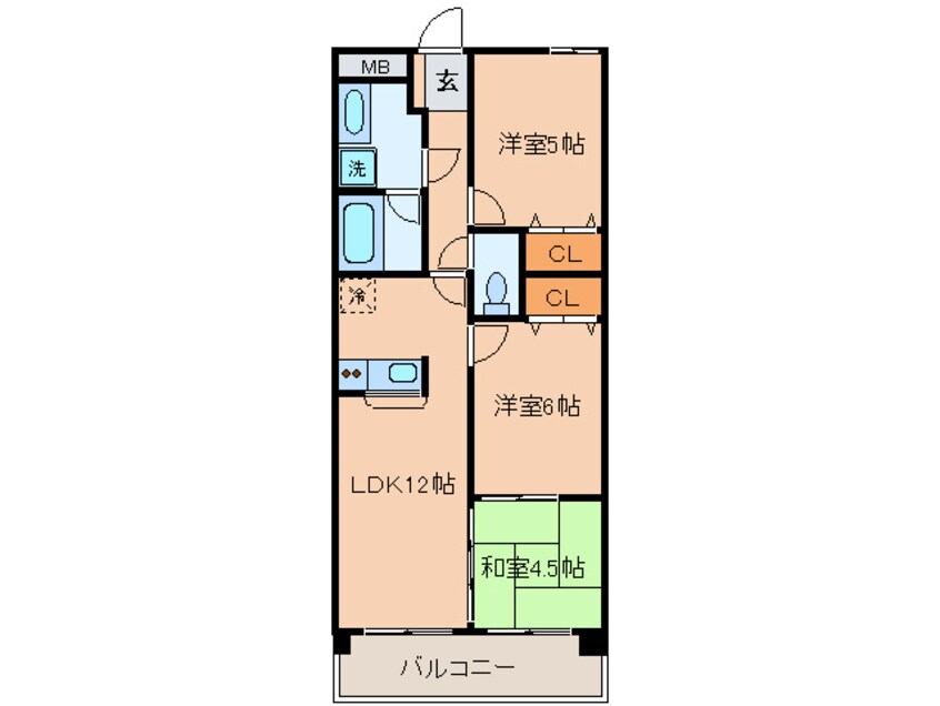 間取図 ロックガーデン北棟