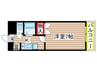 石野ビル 1Kの間取り