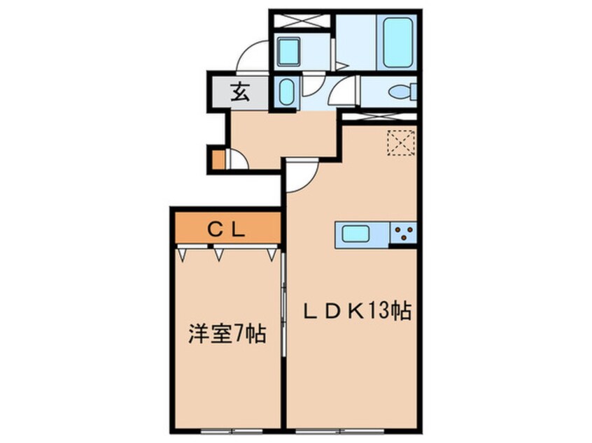 間取図 アスピリア常安B