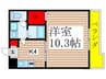グレイス泉 1Kの間取り