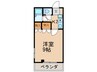 ビアン星ヶ丘 1Kの間取り