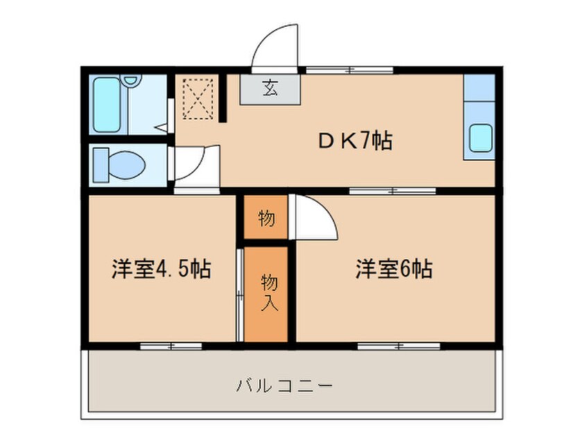 間取図 神の倉ハイツⅠ