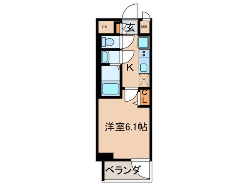 間取図 ﾌﾟﾚｻﾝｽ名古屋菊井ｾﾙｶ（301）
