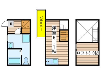 間取図 アースクエイク白水北棟