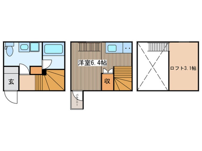 間取図 LE COCON砂口町