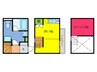 ル　サブール 1Rの間取り