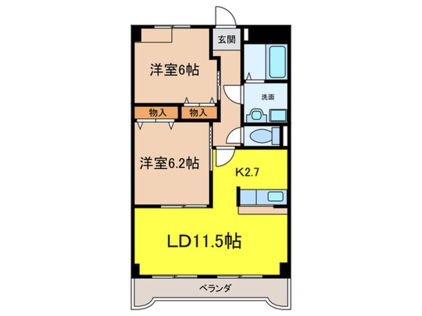 間取図 ブランジュ水広