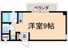 一富士マンション 1Rの間取り