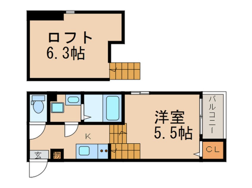 間取図 ハーモニーテラス山王Ⅱ