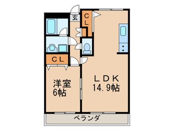 間取図 グランパス朝岡