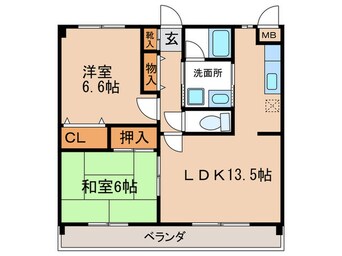 間取図 スカイメゾン赤松